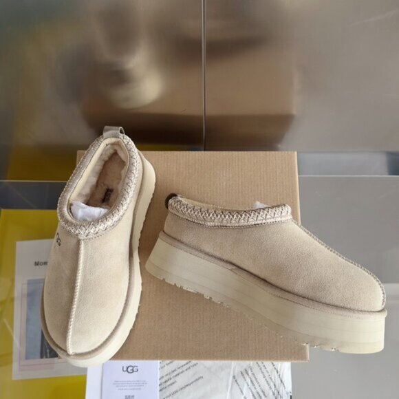 UGG TAZZ Tasman Suede PLATFORM SLIPPER Clog Shoe - Picture 7 of 8